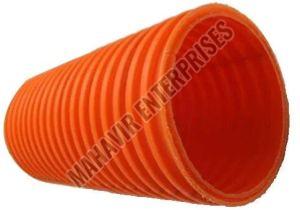 HDPE Orange Double Wall Corrugated Pipe, Shape : Round For Construction