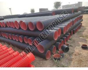 SN8 DWC HDPE Sewage Pipe, Color : Black, Orange