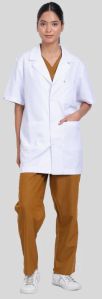 Plain Polyester COTTON BLEND Doctor Lab Coat, Color : White M