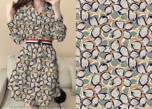 Ladies Printed Shirt Dress With Belt M, XL, XXL