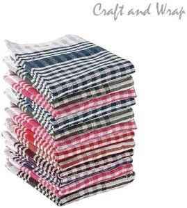 Reusable Cotton Cleaning Multipurpose Kitchen Napkin Checked