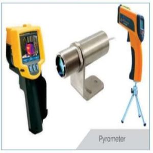 Battery Portable Pyrometer, Color : Black, Yellow for Industrial