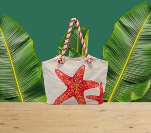 Printed Beach Bag