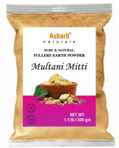Fuller Earth Face Pack 500 Gm, Brand Name : Asharb, Gender : Unisex
