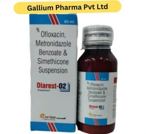 Ofloxacin Metronidazole And Simethicone Suspension, Form : Liquid