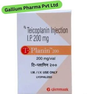 Teicoplanin Injection IP 200mg, API Form : Powder