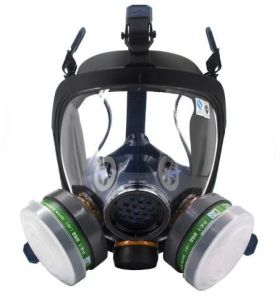 Leather Ammonia Gas Masks, Color : Black For Industrial