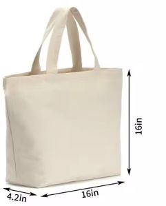 Canvas Cotton Shopping Tote Bag Collage Use, Casual Use, Gender : Unisex