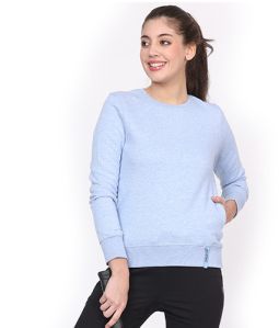 Cotton Plain Women Sweat Shirt Casual