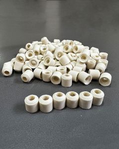 Steatite Ceramic Interlocking Beads NO 3, Color : Creamy White