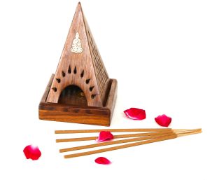 Sheesham Wood Pyramid Incense Holders