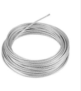 8 Mm Stainless Steel Wire Rope, Color : Silver For Construction Site