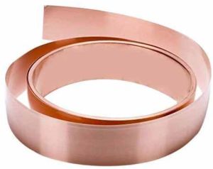 Copper Earthing Strip, Color : Brown