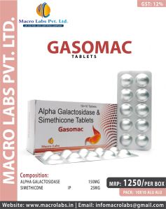 Alpha Galactosidase And Simethicone Tablets