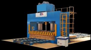 Automatic Electric Plywood Cold Press Machine, Color : Blue