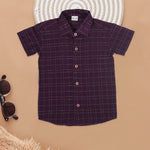 Boys Bold Color Ethnic Shirt