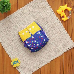 Cotton Star Print Adjustable Reusable Cloth Diaper for Baby Wear