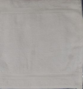 Dobby Border 100% Cotton Terry Face Towel, Color : White