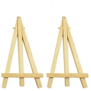 Light Brown Wooden Easel Stand