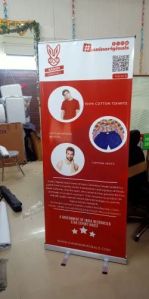 Aluminium Polished Printed Promotional Roll Up Standee