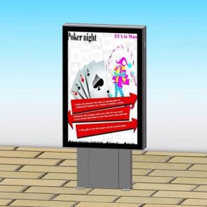 Scroller Display Digital Standee