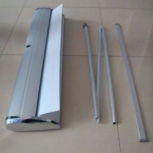 Semi Crome Aluminium Flex Roll Up Standee