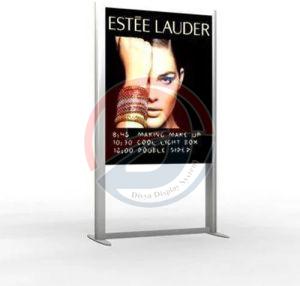 Aluminium Polished Acrylic Display Stand 5 Feet