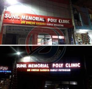 LED Signage Board, Power Source : Electric For Advertisement Use