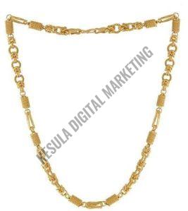 Polished Brass Imitation Neck Chain, Color : Golden Casual Wear, Gender : Unisex