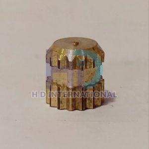 Polished Brass Cap Inserts, Color : Golden, Technics : Hot Rolled For Electrical Fittings