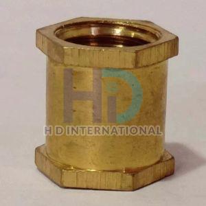 Polished Brass Hexagon Inserts, Color : Golden For Electrical Fitting