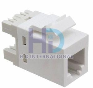 Plastic Telephone Jack Connector, Color : White