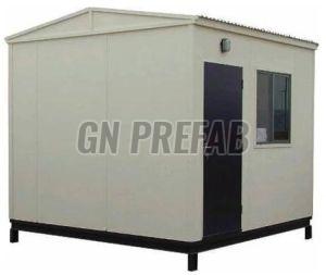 Polished Mild Steel Puff Security Guard Cabin 8 X 8 X 8.5 Feet