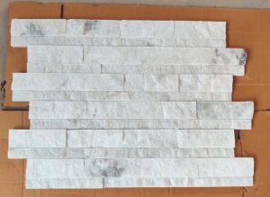 Indian White Marble Ledger Stone Exterior Interior Decorative Stone Wall Cladding Panels