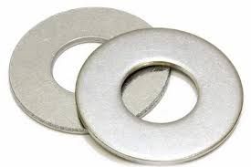 10 Mm Mild Steel Flat Washer, Color : Silver