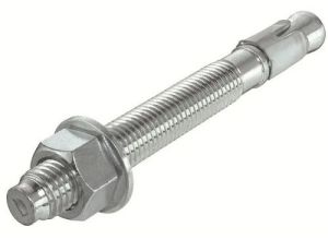 Polished Mild Steel Straight Foundation Bolt, Color : Silver