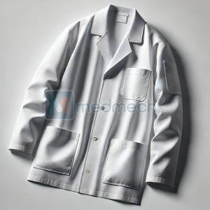 medmech Lab Coat Apron, Color : White, Blue S, Custom, Gender : Unisex