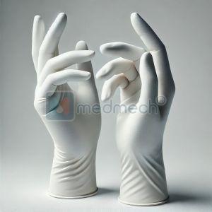 Plain Latex Surgical Gloves ALL Size, Gender : Unisex for Laboratory, Hospital, Clinics, Personal