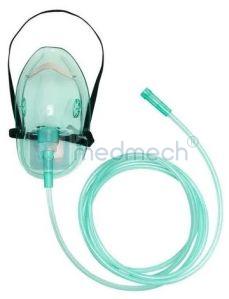 Elastic Headloop Plastic Oxygen Masks, Color : Green, Transparent. Large, Medium, Small., ALL Size