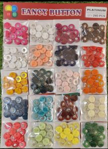 Polished Fancy Plastic Button, Color : Multi Colour 20 Line