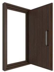 Plain Polished Wood Acoustic Soundproof Fire Door For Hospital