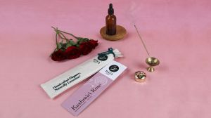 Kashmiri Rose Hand Crafted Natural Incense Sticks