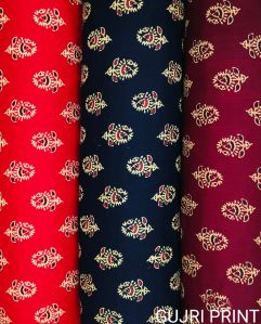 Gujri Print Cotton Nighty Fabric, Packaging Type : Piece