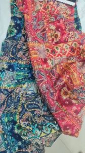 Poly Rayon Printed Fabric