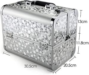 Polished Aluminium Makeup Vanity Box, Color : Silver