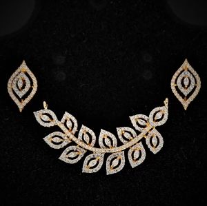 Diamond Mangalsutra, Color : Golden, Silver 10mm Daily Wear