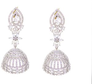 Silver Jhumki Earrings