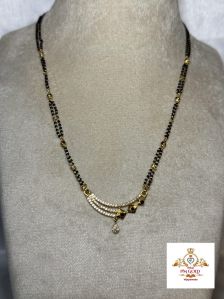 22 Kt Light Weight Gold Mangalsutra Lwj122