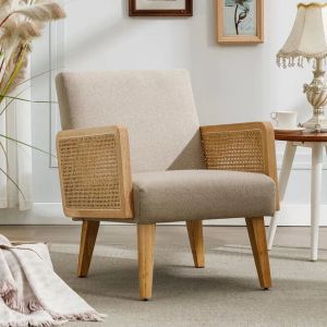 Japandi Farmhouse Rattan Chair