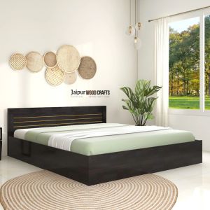 Kuruma Queen Size Bed in Wenge Finish